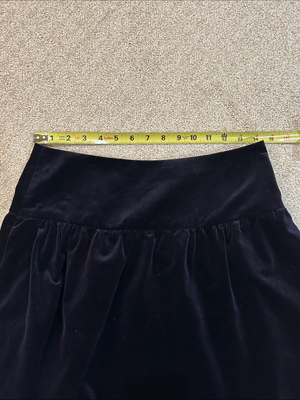 Vintage Ralph Lauren Dark Eggplant  Velvet Skirt Size 4 - Picture 6 of 10